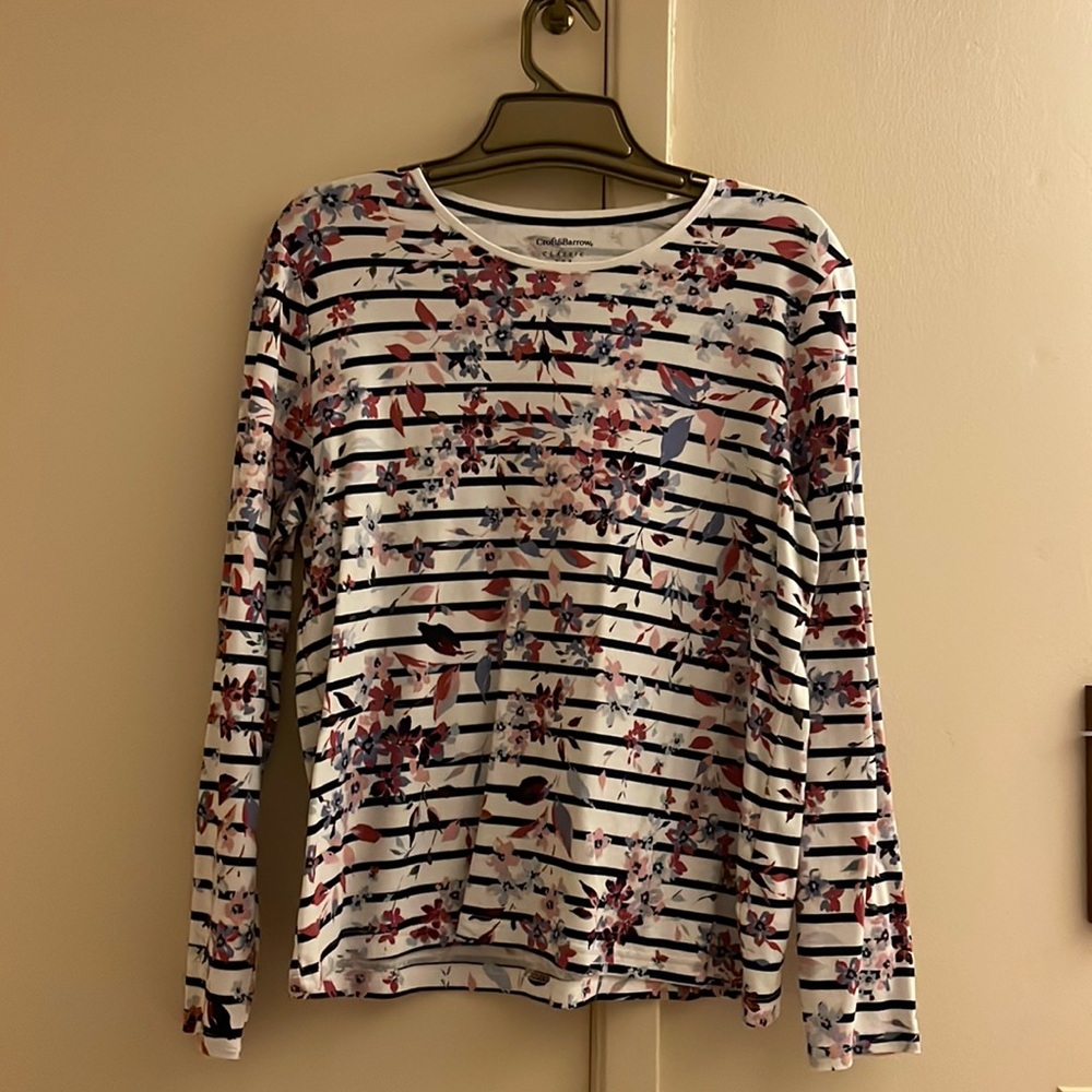 Floral Stripe Tee
